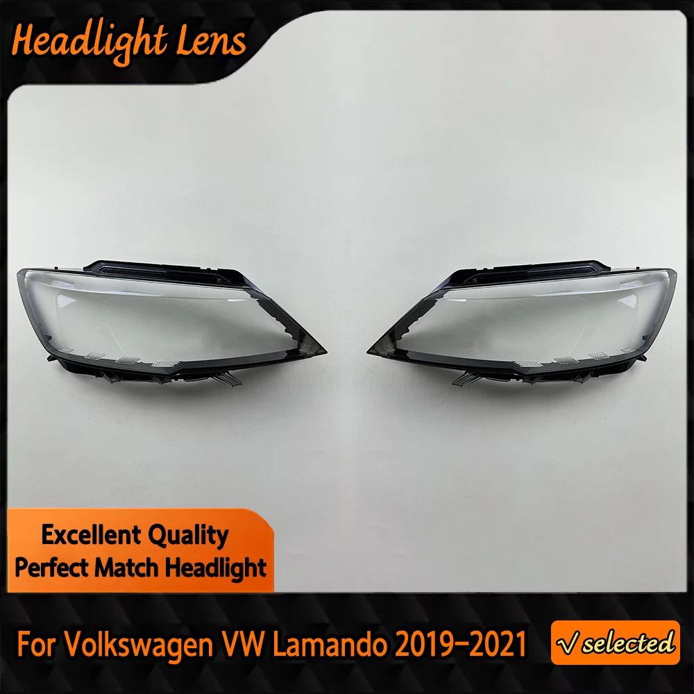 

For Volkswagen VW Lamando 2019 2020 2021 Car Accessories Headlamps Transparent Lampshades Lamp Shell Headlights Lens Cover