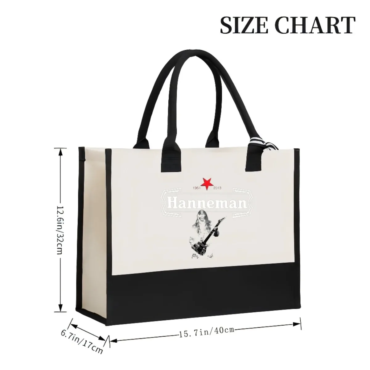 HANNEMAN 2026 جديد وصول موضة عملية واسعة قابلة لإعادة الاستخدام حمل حقيبة نمط طباعة 2 لهجة الثقيلة حقيبة كتف كبيرة ل Al