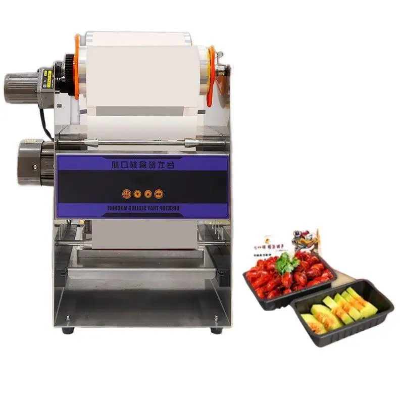Fully automatic commercial small sealing machine takeaway fresh-locking box baler sealing machine