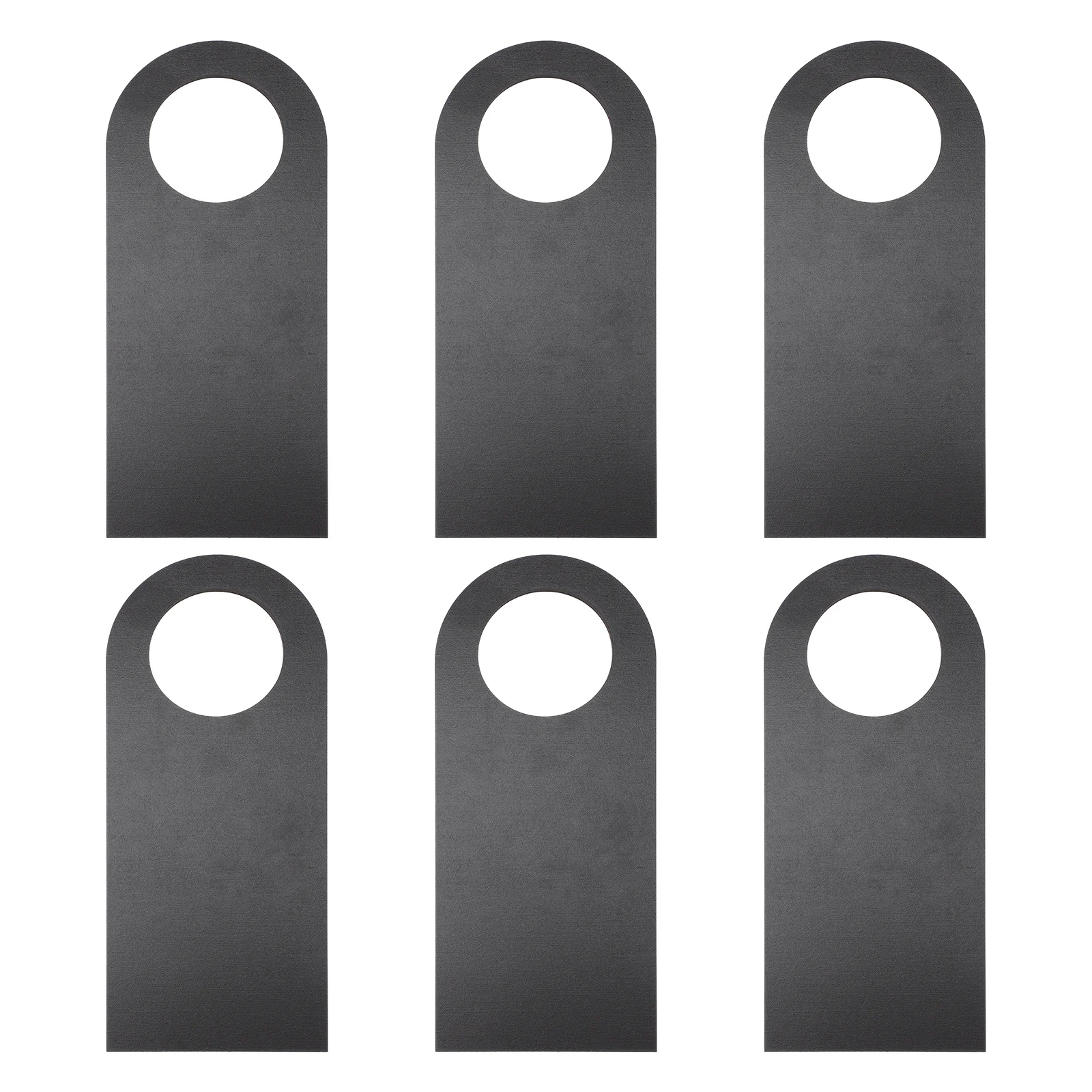 

6 Pcs Blackboard Sign Door Knob Hanger Tag Wood Hanging Hotel Signs for Bedroom Tags Blank