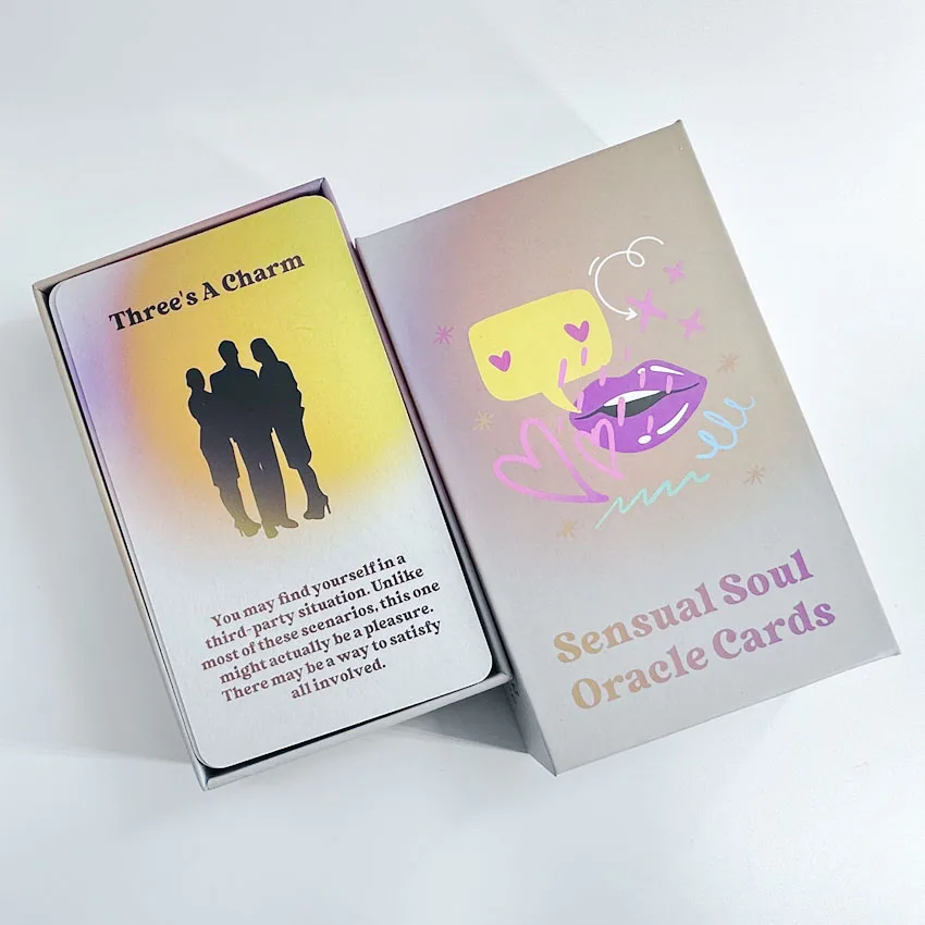 

12x7 cm 56pcs Sensual Soul Oracle Deck Card Games No Manual