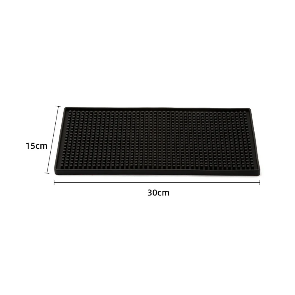 Pvc Rubber Bar Thick Mat Tableware Drying Barber Station Non-slip Pad Spill Anti-skid for Counter Countertop Dish