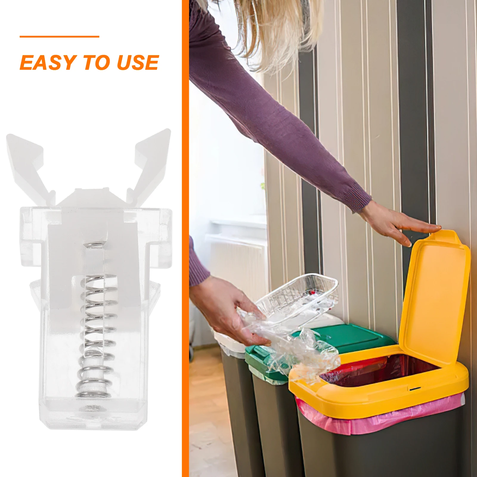 

10pcs Trashcan Push Button Replacement Catch Latches Recycling Clips Waste Bin Accessories Universal Compatibility Simple