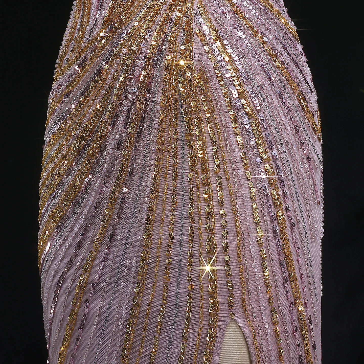 Sharon Said Dubai Einschultrige Meerjungfrauen-Abendkleider mit Pailletten und Perlen, Formelle Ballkleider für Damen SS153 Maßanfertigung – Detail 21