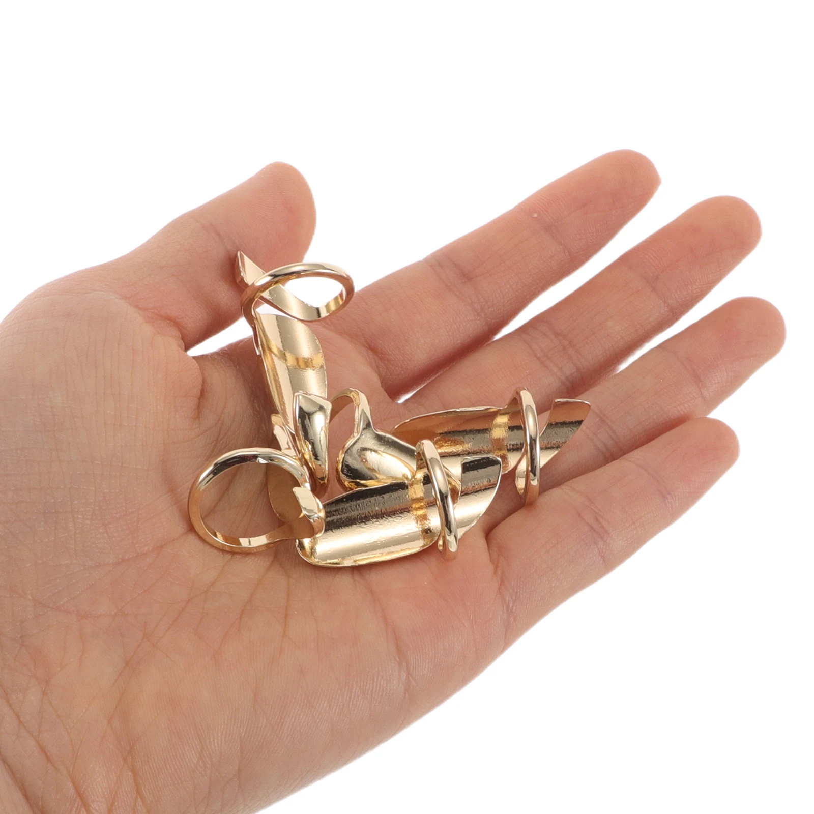 

10Pcs Finger Tip Nail Covers for Women Stylish Metal Nail Art Rings Protective Manicure Jewelry Removable Adjustable Vintage