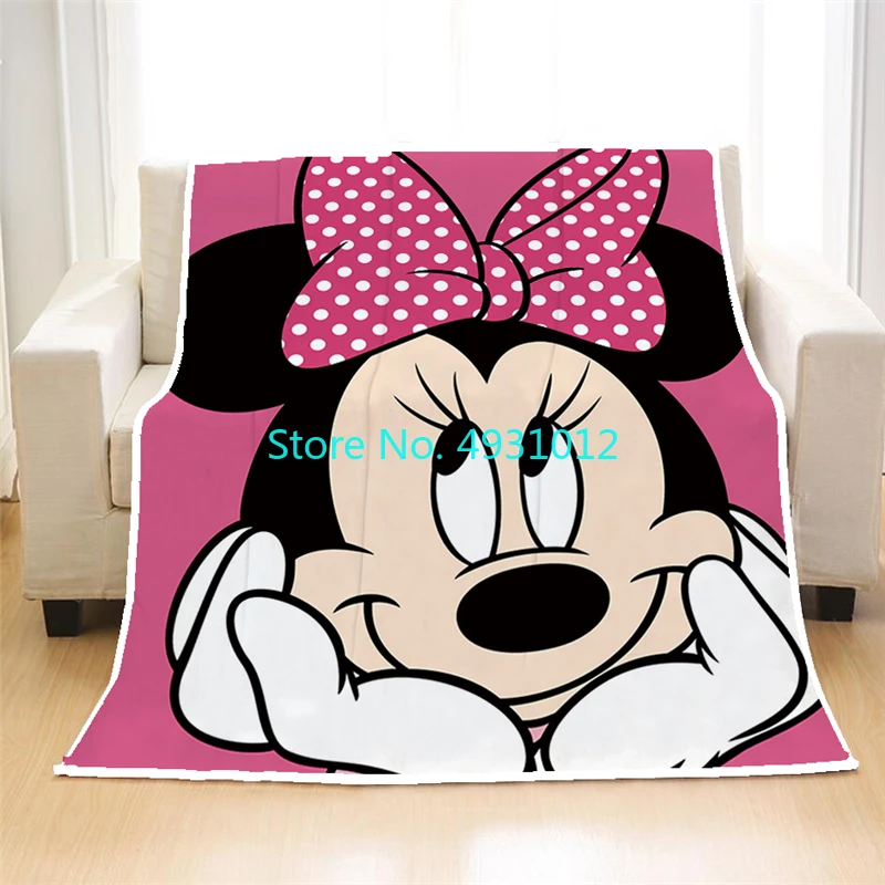 Cutoon Mickey Minnie Baby Blanket Kids Soft Flannel Donald Duck Daisy Duck Covering Blankets Baby Kids Gift Throw Sofa Bedroom