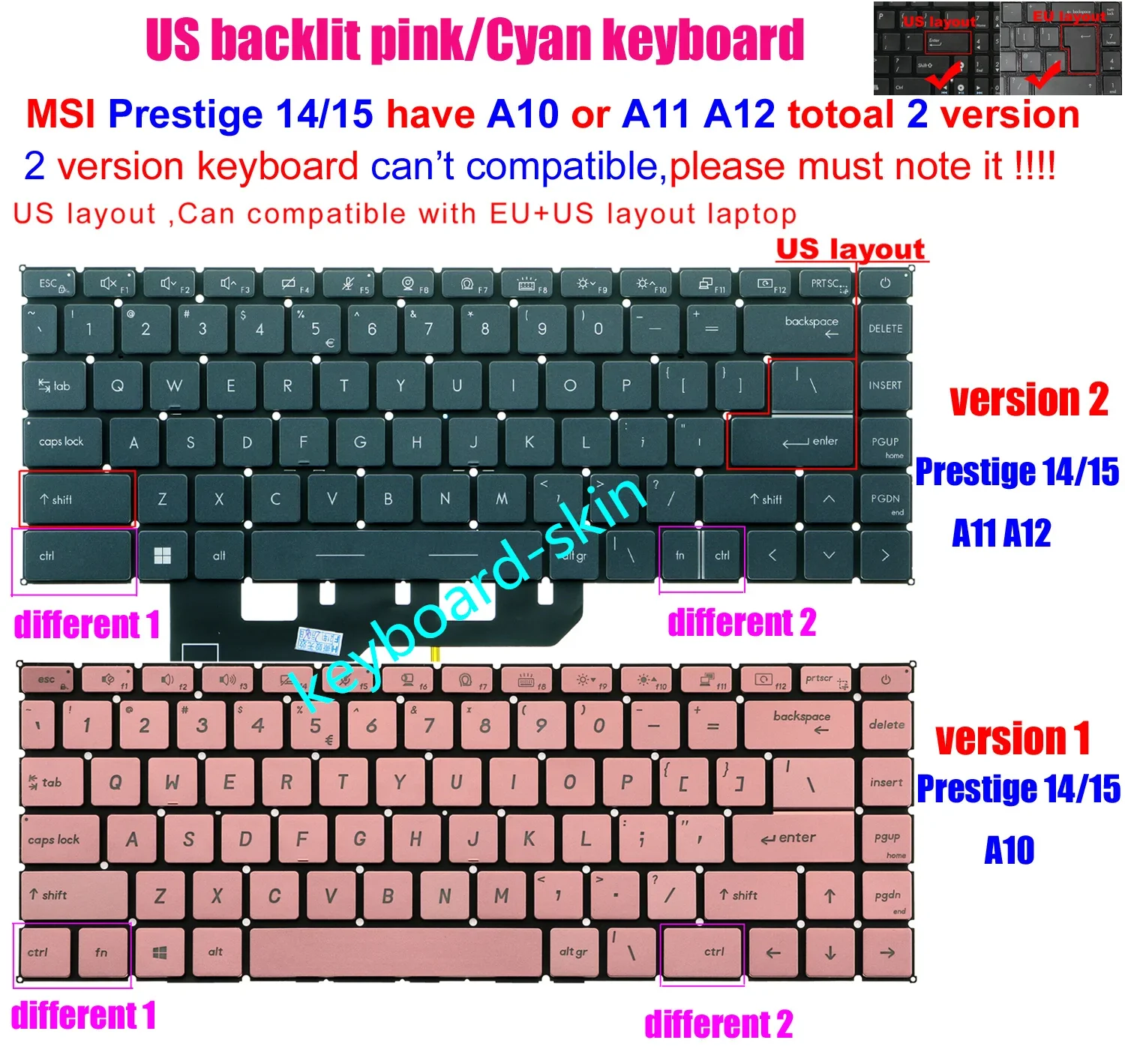 New Us Backlit Keyb…
