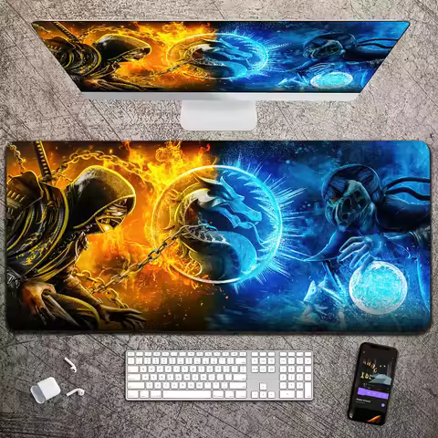 S-Scorpions M-Mortals K-Kombats Computer Mouse Pad Gamer Desk Mat Office Accessories Pc Cabinet Mousepad Keyboard Gaming Mats