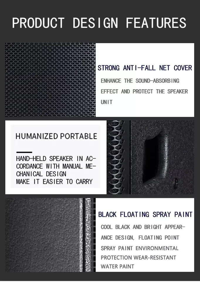 

15 Inch Speakers 2000 Watts Peak Power Full Range Professional Speaker