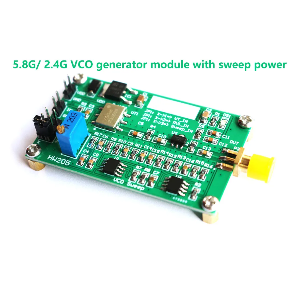 2.4G 5.8G VCO Signal Generator With Sweep Power Voltage-Controlled Oscillator Module FOR 2.4GHZ 5.8GHZ WIFI RF Amplifier