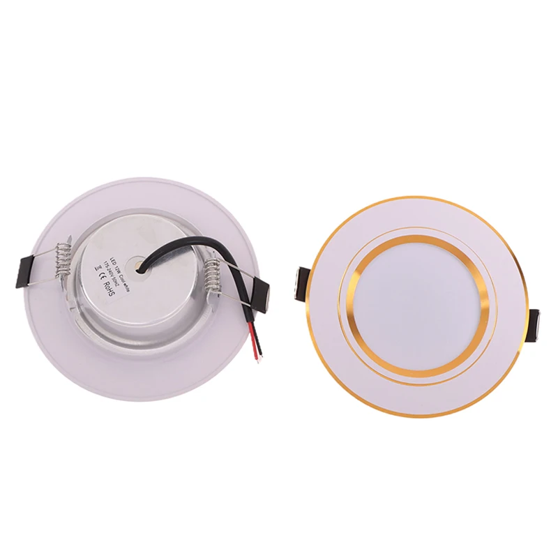 New 5W 9W 12W LED Downlight Round Panel Light Cold Warm White Spot Lamp 220V Ceiling Light Recessed Down Light Lighting