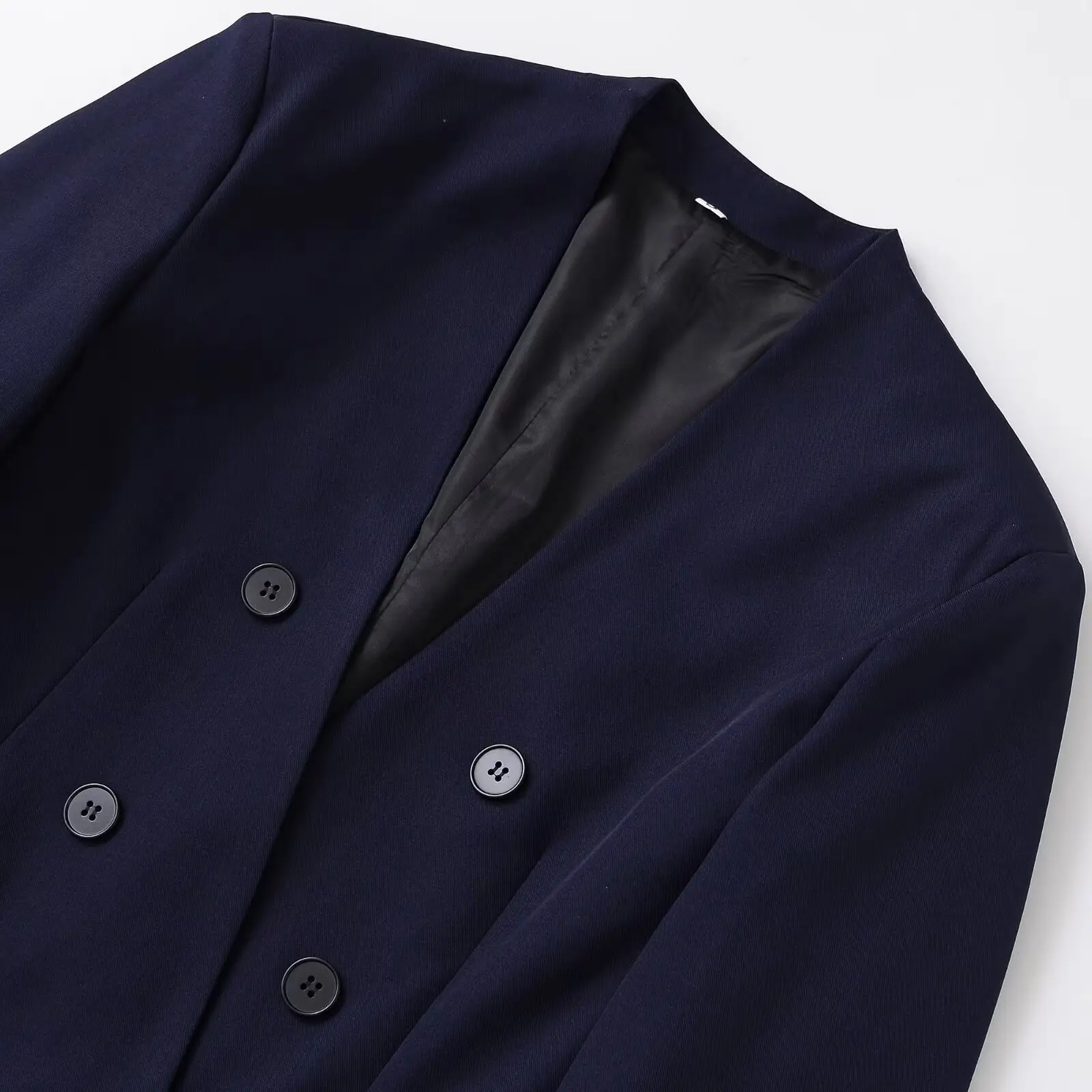 Faionable Versatile JNLEAOG Women's Suit Jaet Collared Outerwear Polyester Busin Long Sve Zebra Patterned 2025 Autumn