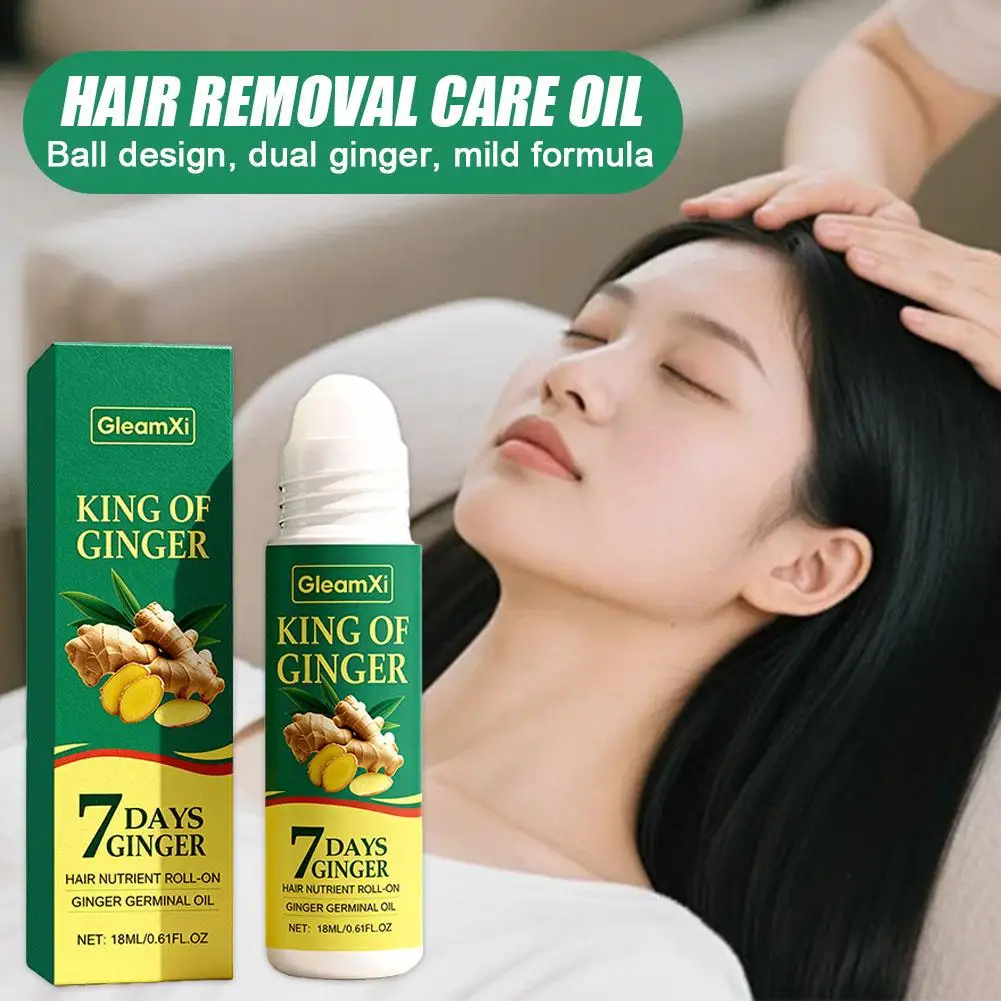 Plant Extract Scalp Serum Roller Rosemary Ginger Revitalize Scalp Reduce Breakage Shedding To Hair Density Oil Hair Care Essence