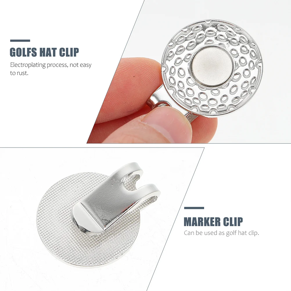 5Pcs Golf Hat Clips Durable Ball Markers Portable Decorative Accessories Professional Golf Supply Lightweight Portable Hat