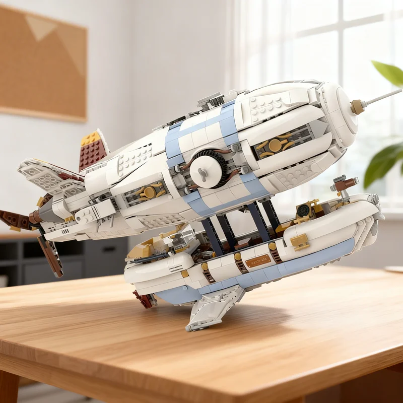 

2169pcs MOC Airship Adventures Adventurers Model Building Blocks Toy Gift Creative Display Collectible Desk Premium Adult Kids
