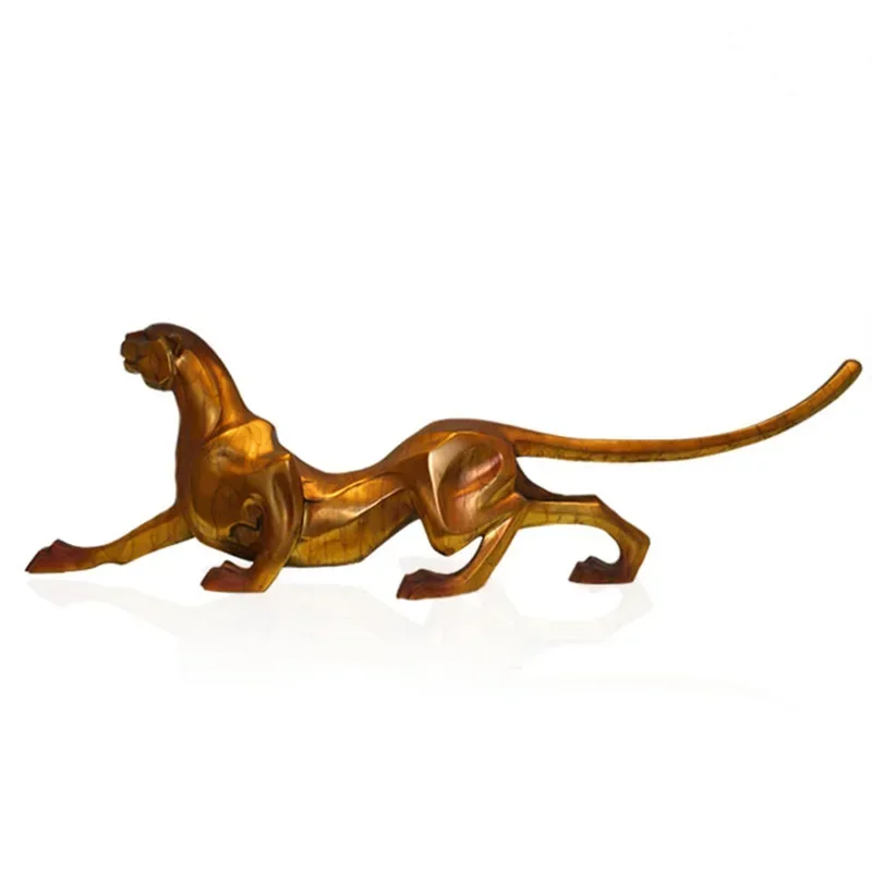 Copper Leopard Ornament Ice Breaking Same Brass Leopard Crafts Ornament Creative Home Office Decoration Gifts