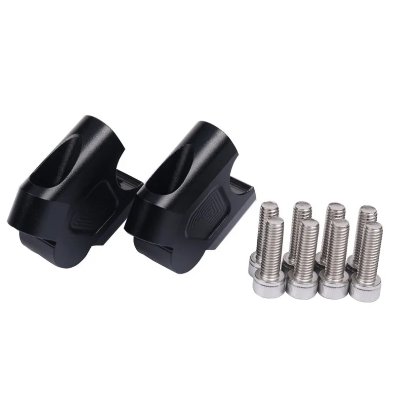 ABXN-Handlebar Riser Mount Clamp Handle Bar Elevating Adapter Move Back For Suzuki GW250 SV650 DL250