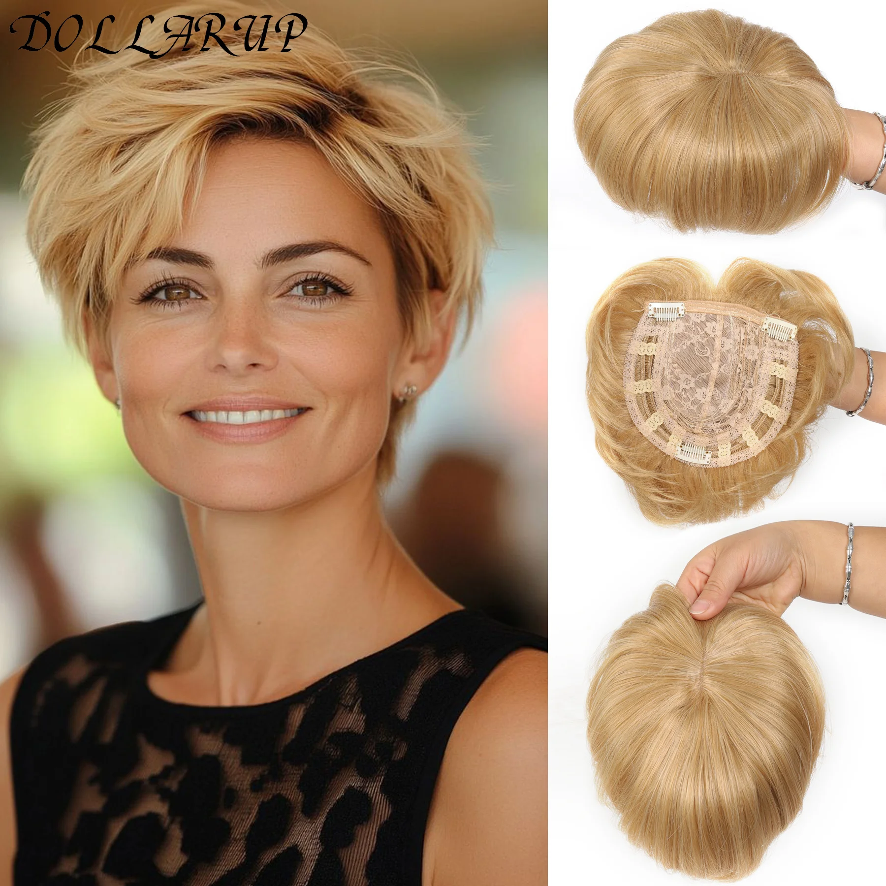 

Синтетический натуральный невидимый сменный чехол, белый топпер для волос, часть волос с челкой, невидимый парик для волос для женщин, клипса в ха