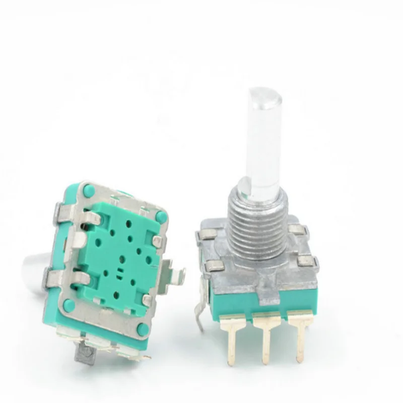 

10 шт. 360 градусов поворотный переключатель кодировщика EC16 кодировщик звука 5-контактный ручной длинный 20 мм Переключатель