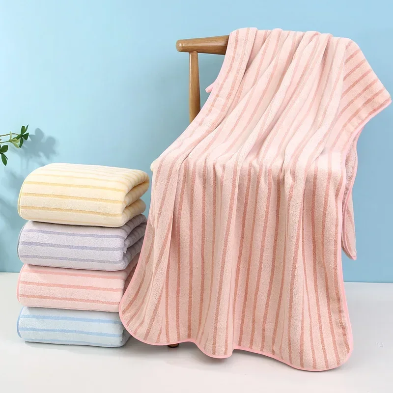 Large Bath Towels Drying Shower Towel Soft Absorbent Bathrobe Microfiber Towels Bathroom Washcloth Bathing Robe 70x140cm