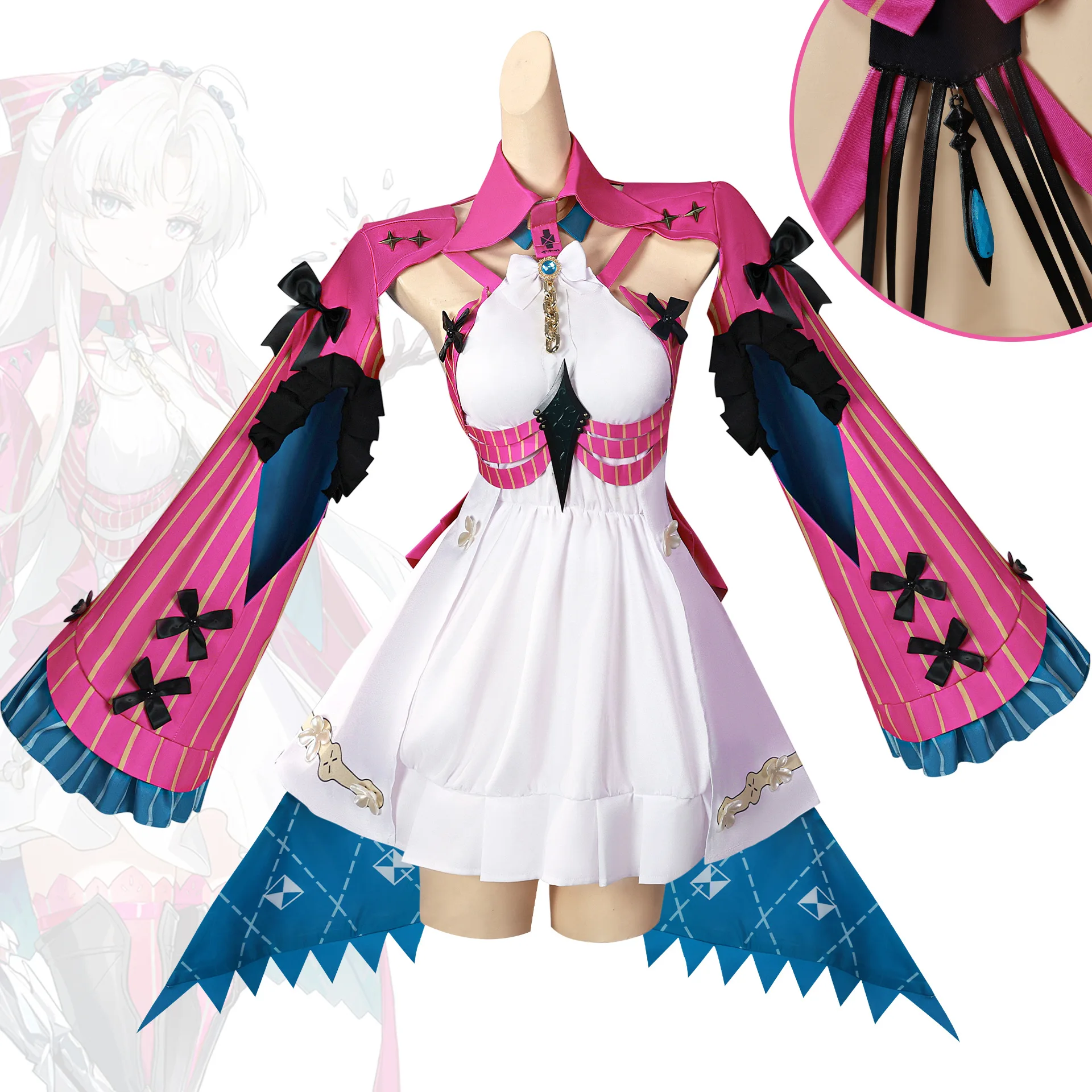 

Колекта Косплей Костюм Mingshao Koleta Motali 2D Персонаж Ролевой Костюм Колета Косплей