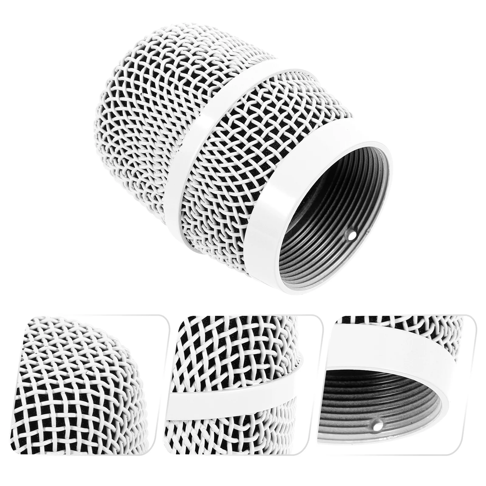 

Metal Microphone Grille Replacement for Wireless Mic Supplies and Cordless Mic Parts Durable and Hard Mesh Microphone Grille