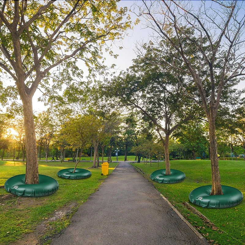 3pack Tree Watering Bags - 15 Gallon Slow Release Tree Rings, Thicken Automatic Drip Tree Watering Irrigation System