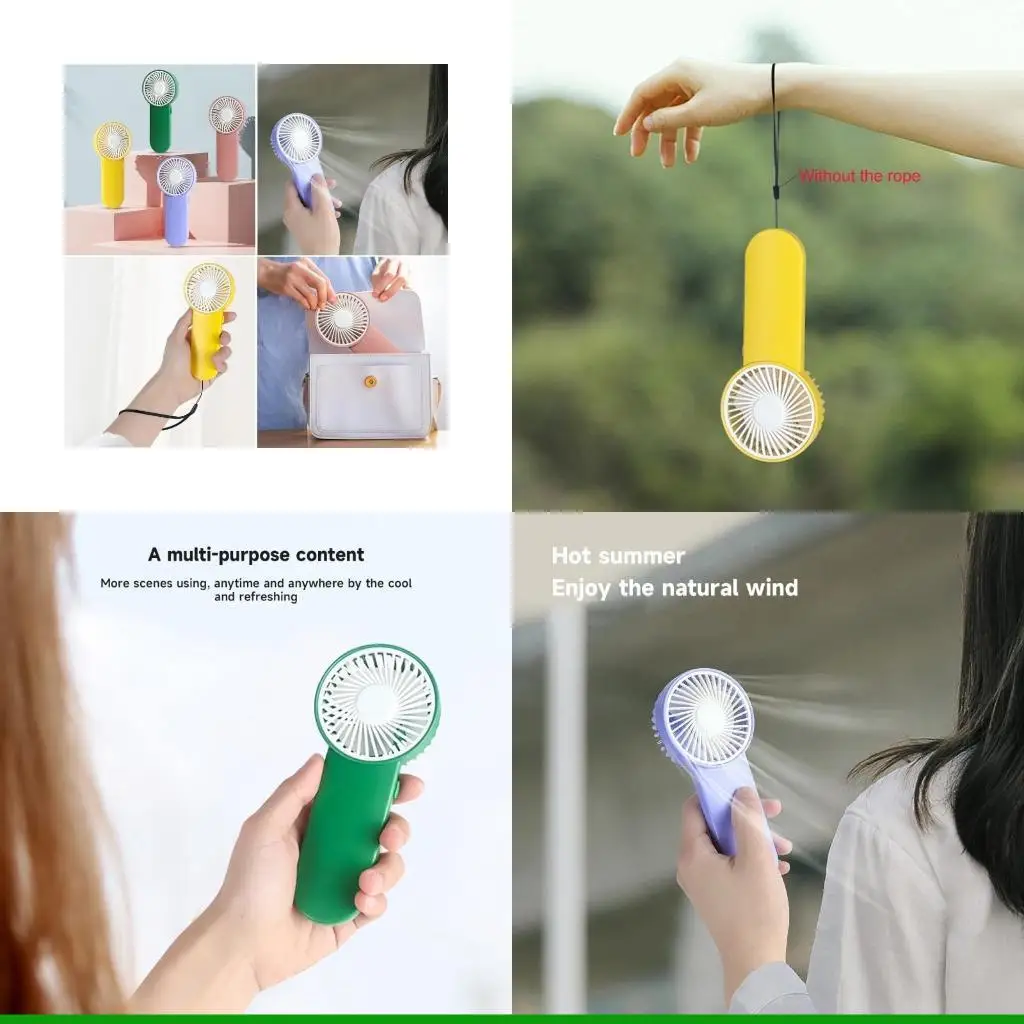 U55C Handheld Mini Fan Summer Portable Fan AABattery Operated Pocket