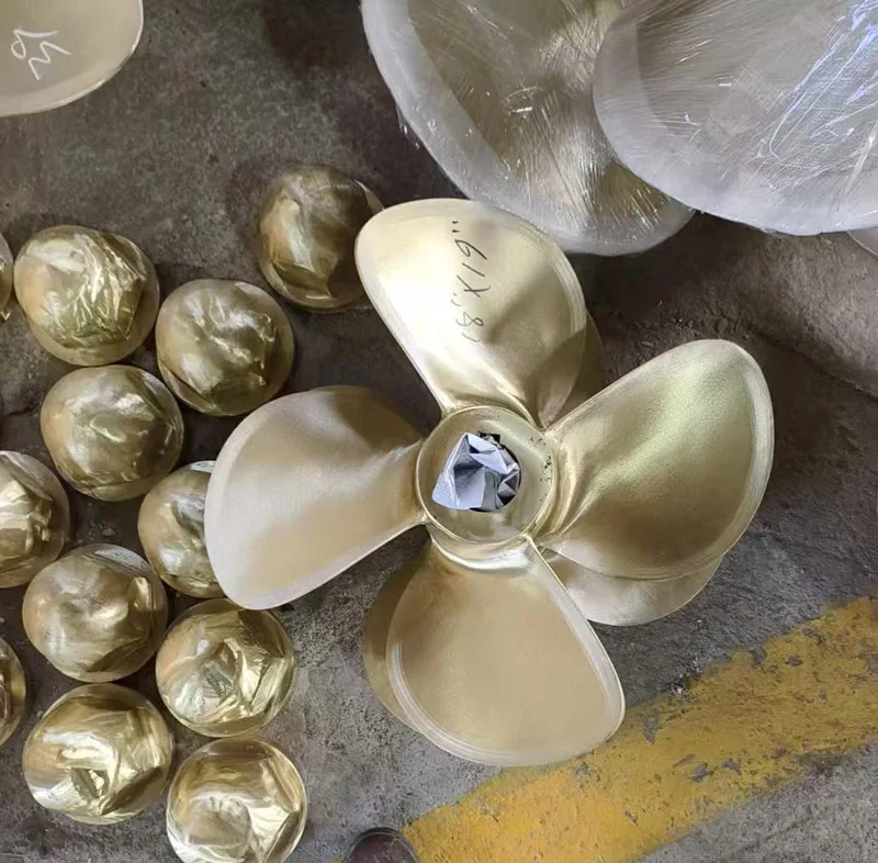 New DOWIN Bronze RH and LH Marine Ship Propeller 4 Blades 300-8000mm Diameter Durable Casting for Manufacturing Boat Use