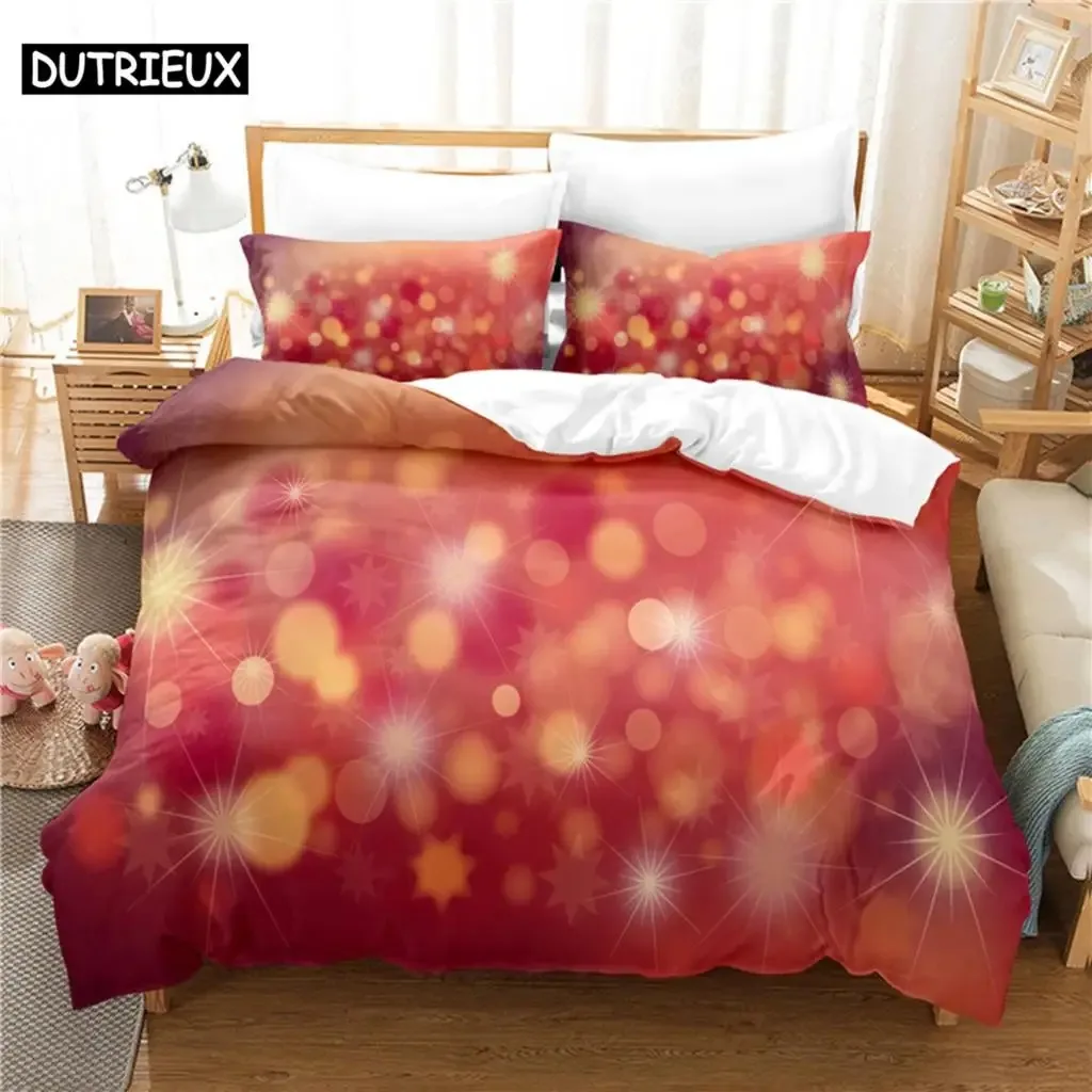 

Christmas Present Comfortable Duvet Quilt Cover Pillowcase Bedding Set Children Bedroom Decoration Home Textile