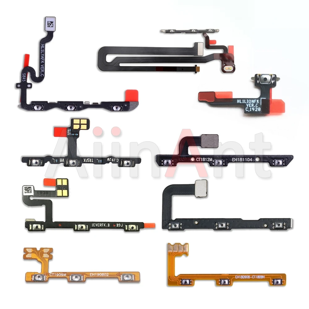 Aiinant Button key Switch Volume On Off Power Flex Cable Control Ribbon For Huawei Mate 8 9 10 20 20X 30 Lite Pro Phone Parts