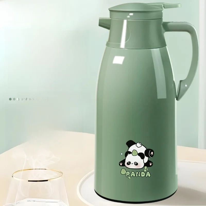 

Large Capaci Thermal Flask Office Use Hot Water Pot Insulated Tea Pot Home Kitchen Diningware PP Glass Inner Tank 2L Capaci