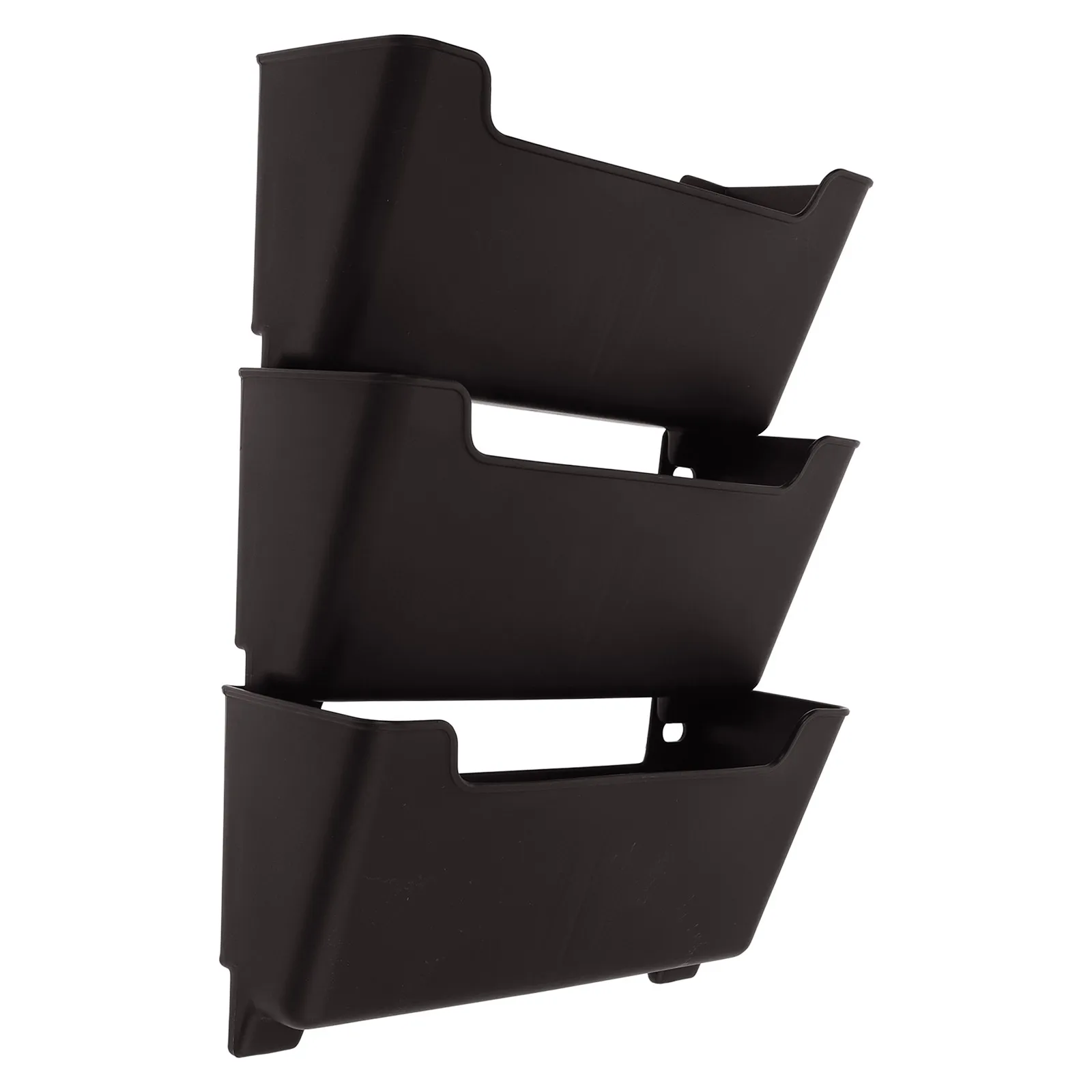 

Wall File Organizer Plastic Document Storage Box for Mail Receipts Magazine Rack Adhesive Holder Bedside Office Use