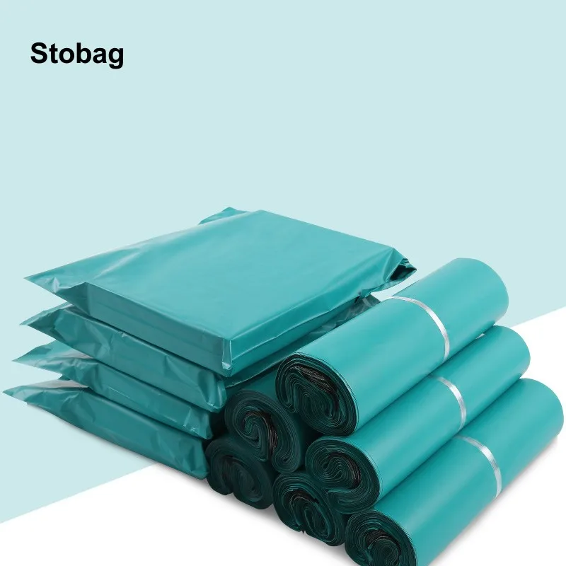 

StoBag 100pcs Express Mailers Envelope Delivery Courier Bags Package Sealing Plastic Transport Self Adhesive Shipping Pouch