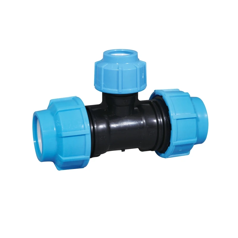 pp pipe fittings quick connection tee loose joint water pipe quick connection fittings