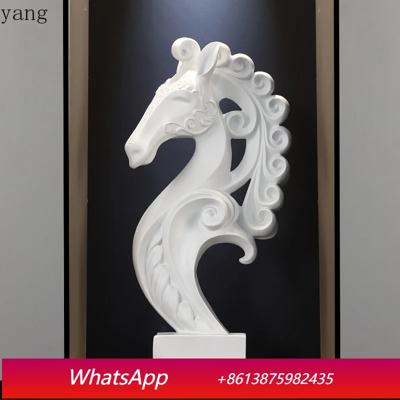 

CX horse head abstract art ornament living room porch TV cabinet office model room soft decoration