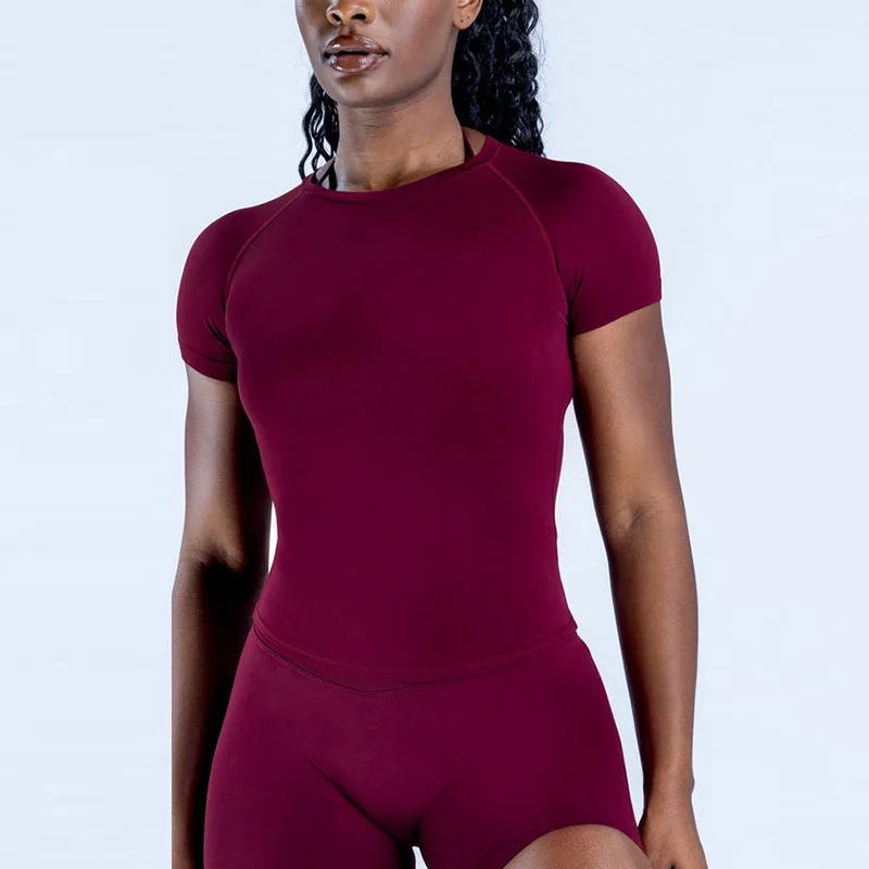 

‌Women's Quick Dry T-Shirt Yoga Shorts Breathable Workout Gym Running Yoga Clothes For Women, High Waist Tummy Control Leggings