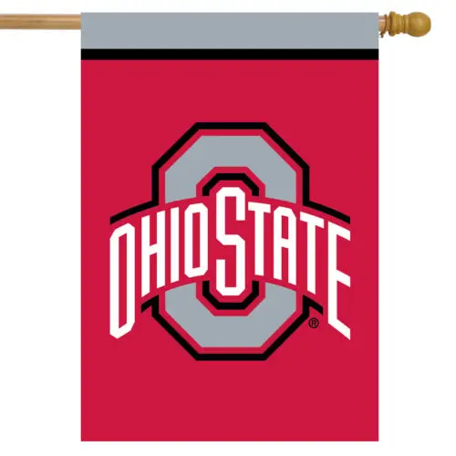 Buckeyes House Flag Licensed ; Briarwood Lane