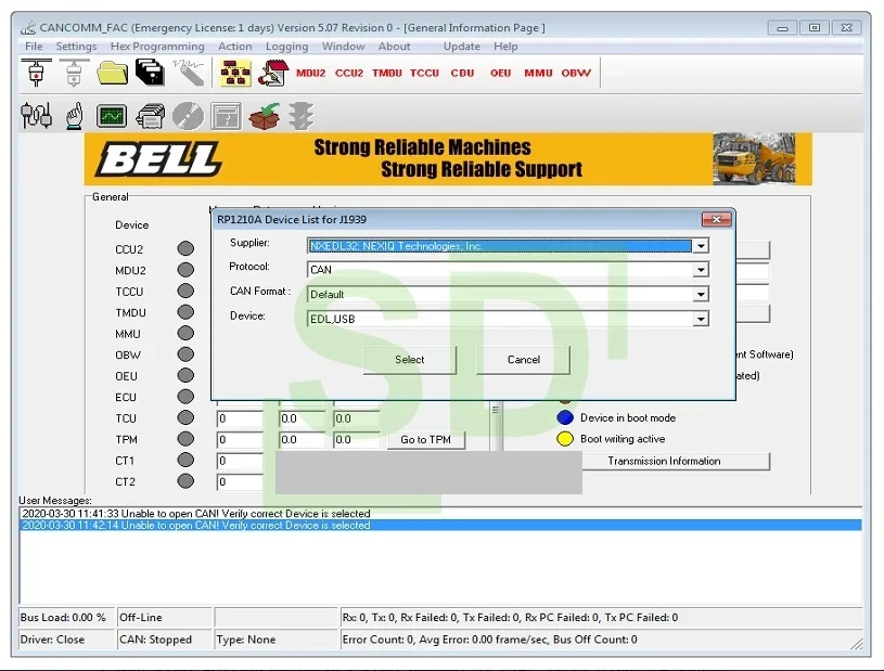 

Bell CANCOMM 5.07+keygen