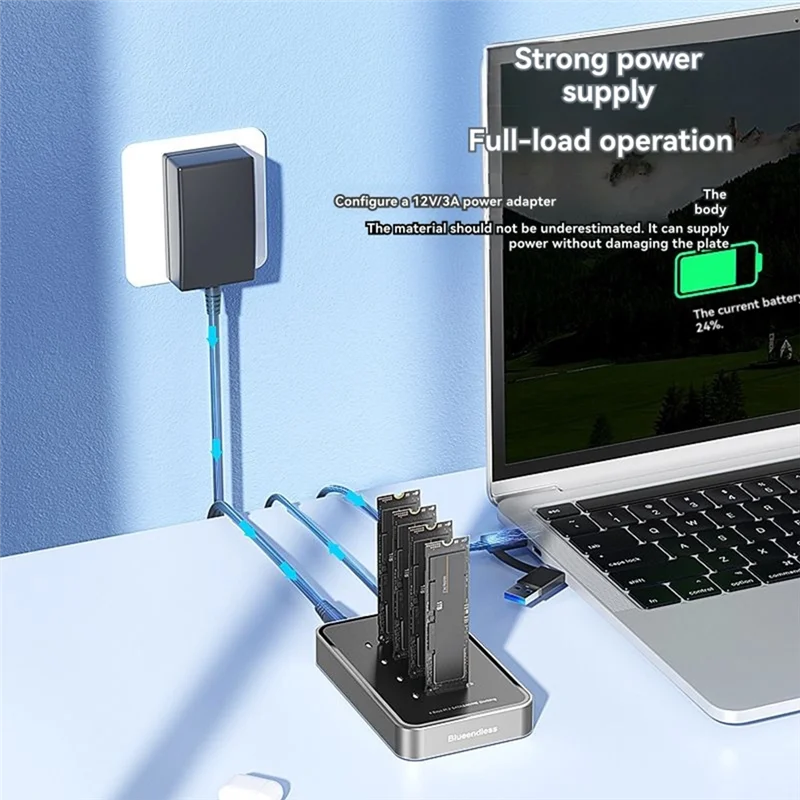 

BLUEENDLESS M. 2 Nvme/SATA Док-станция с 4 отсеками SSD USB 3.1 Type C 10 Гбит/с M2 NVME Pcie SATA NGFF Корпус SSD с двумя протоколами