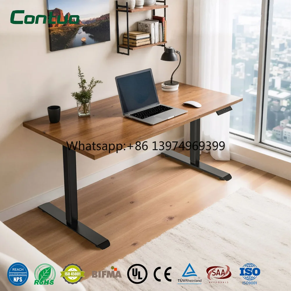 160x80 Modern Extendable Standing Desk Ergonomic Electric Motor Lift up and Down Sit Stand Desk Frame