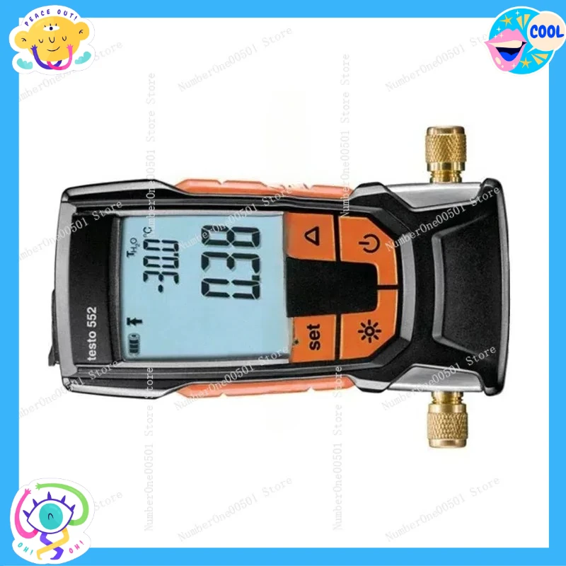 Digital Vacuum Gauge for HVAC Refrigeration High-Precision Manifold Gauge for AC Heat Pump System Vacuum Testing testo 552