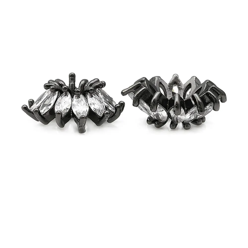 18K Goldfarbene Messing- und Zirkon-Blumenperlenkappen für Schmuck, Ohrringe, Perlenherstellung, DIY-Zubehör – Detail 6