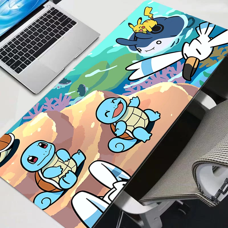 Mouse Pad Gaming Accessories PC Gamer alfombrilla xxl Pokemon Pikachu Computer Desk Mat Laptop Varmilo Keyboard Mousepad