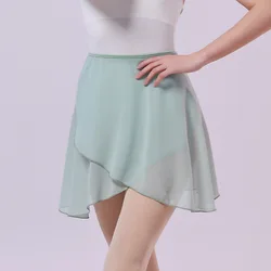 Falda de Ballet de gasa para mujer, falda larga de Patinaje con hebillas ajustables, Ropa de baile de bailarina