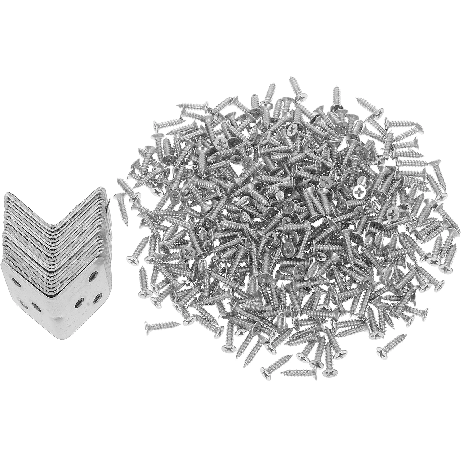 

1 Set Stainless Steel Corner Brackets Heavy Duty Shelf Support Wall Mounting Kitchen Bathroom Office Storage Adjustable Metal