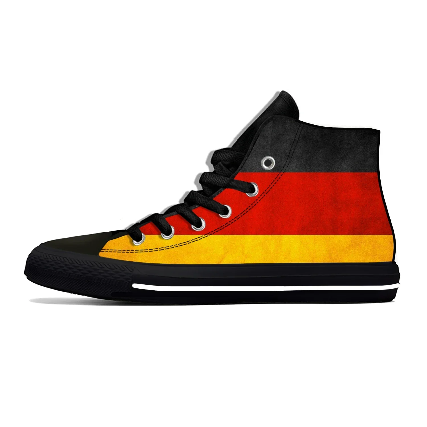 Hot German Germany Republic Flag Patriotic Fashion Casual Shoes High Top Lightweight Men Women Sneakers Breathable Board Shoes