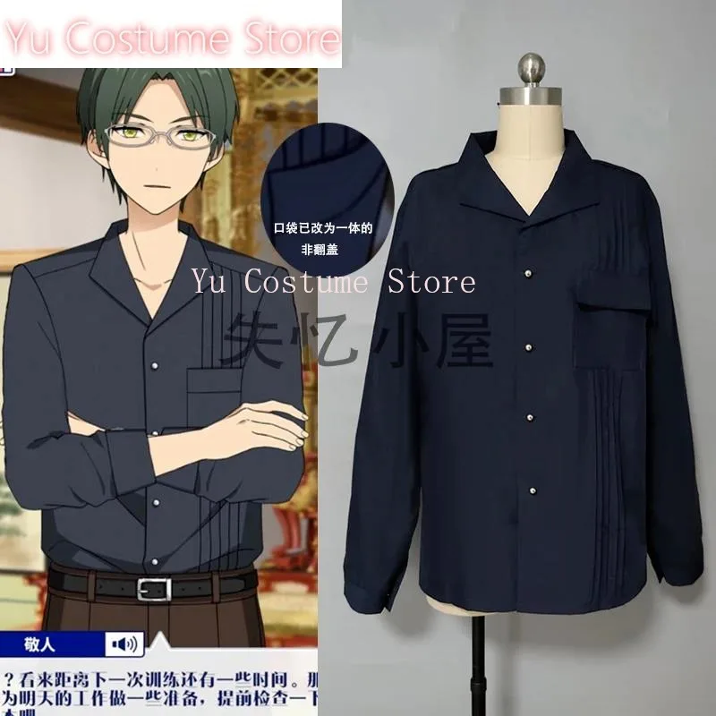 Ensemble Stars Hasumi Keito Cosplay Costume Halloween Party Suit Summer Blouse Casual Top Long Sleeves Tshirt Custom Made