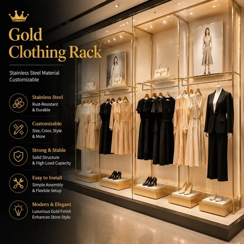Gold Clothing Racks for Boutique Gold Store Clothing Racks Clothing Rack for Boutique Gold