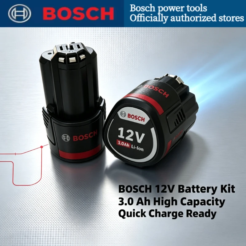 Original Authentic Bosch 12V 3.0Ah 12V Battery,High Capacity Lithium Battery,for BAT420 BAT411,for Bosch Professional 12V Tools